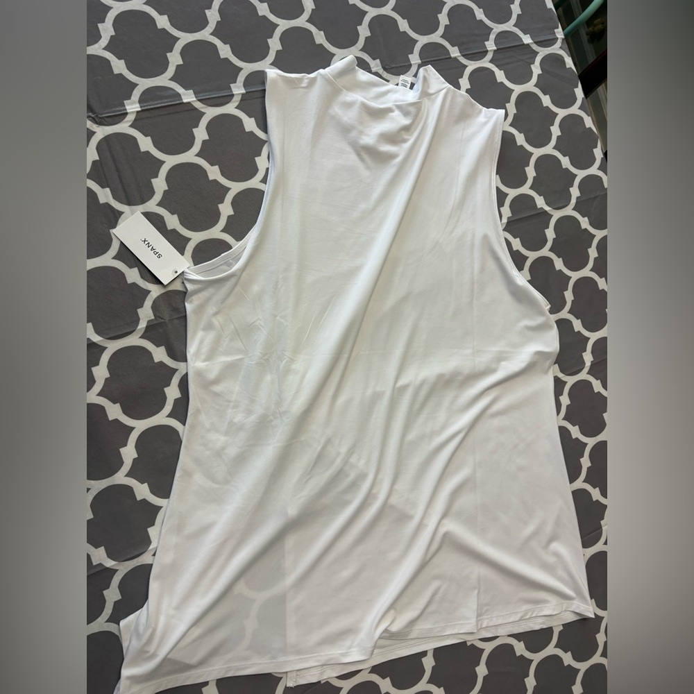 SPANX Butter Twist Waist Mock neck sleeveless Top NWT - Picture 7 of 8